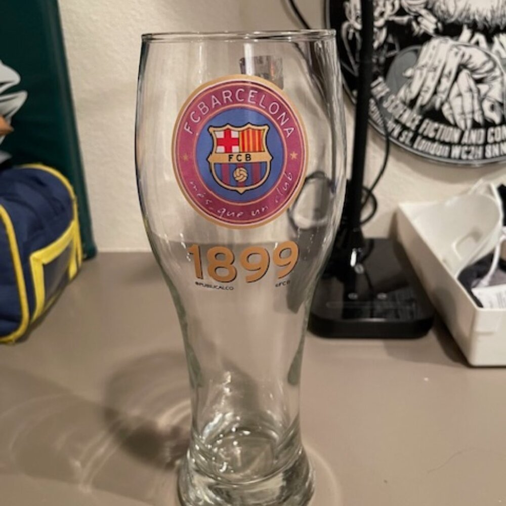 Official FC Barcelona 1899 Commemorative Glass